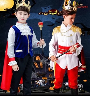 扮演出服表演化妆服装 王子服装 儿童万圣节男童衣服国王cosplay装