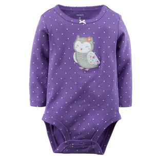 卡特carters三角哈衣秋冬女童宝宝连体衣新生婴儿长袖包屁衣 特价