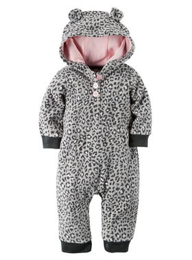 亏本清仓不卖了 卡特女童宝宝carters连体哈衣摇粒绒爬服新生婴儿