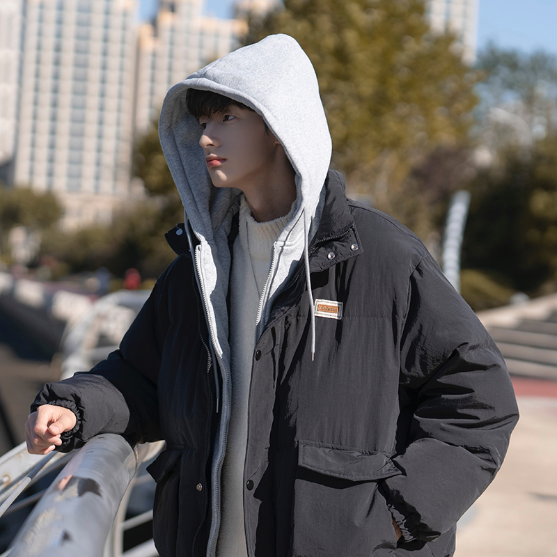 1014A-MY3029冬季衣男潮牌假两件服2022新款外套P158限价188，男装棉衣，四季星座1014A（原星座1014-1）