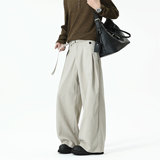 502-2-KZ060-P68西装裤男高级感宽松韩版西裤弯刀裤松紧带控98，男装西服套装，星座502-2（原1014A）