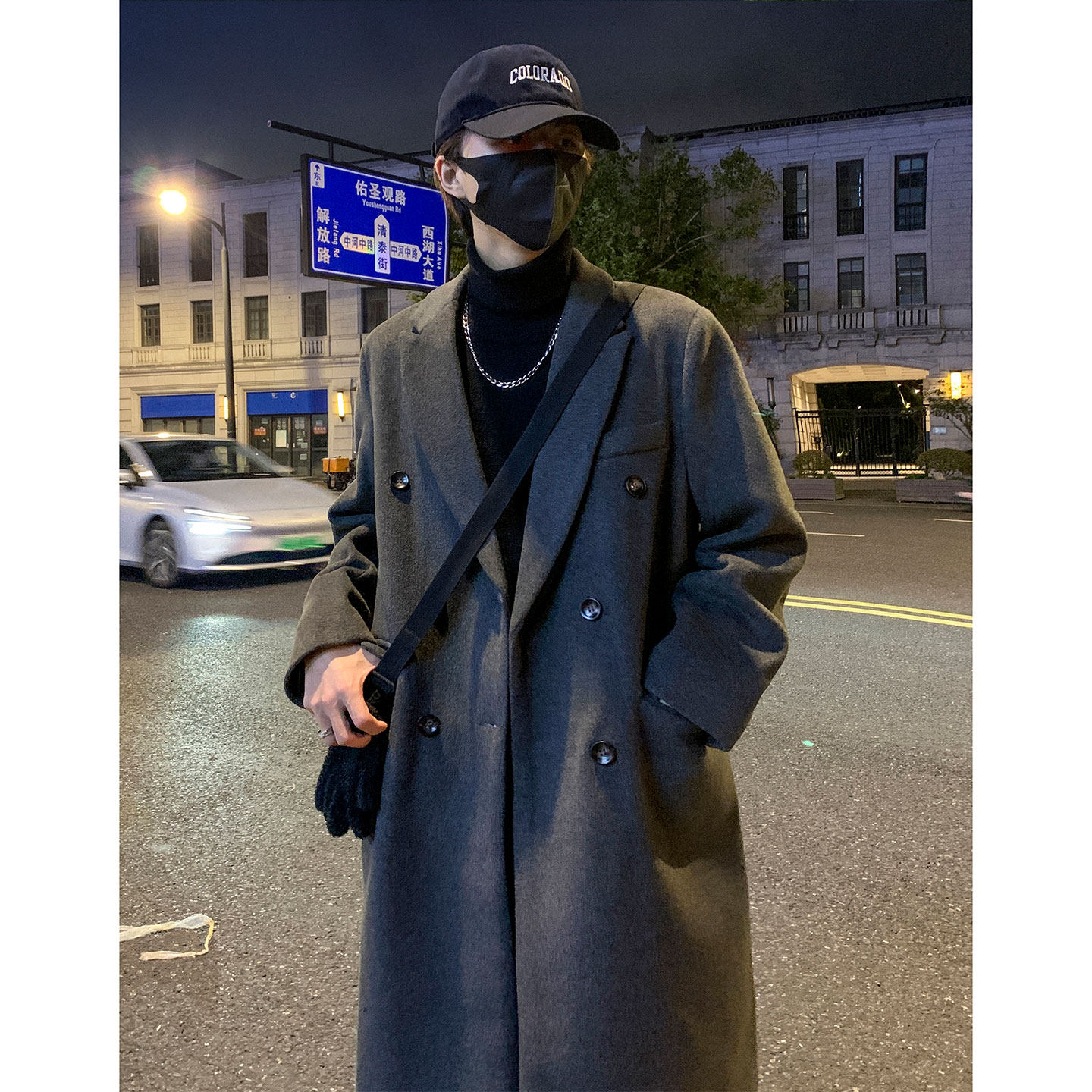 502-2-N012-P128现货毛呢大衣中长款男女冬季长款过膝风衣控168，男装风衣，星座502-2（原1014A）