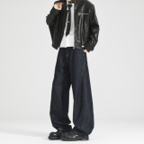 现货502-2-KZ067-P68春款2026廓形弯刀牛仔裤男，男装牛仔裤，星座502-2（原1014A）