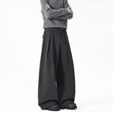 502-2-KZ060-P68西装裤男高级感宽松韩版西裤弯刀裤松紧带控98，男装西服套装，星座502-2（原1014A）