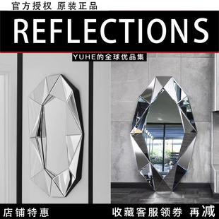 官方授权 丹麦Reflections水晶穿衣镜哥本哈根轻奢全身镜子