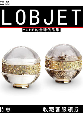 法国LOBJET调料罐花环镀金洛世奇