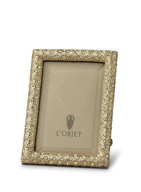 【官方授权】法国 L'OBJET Rectangular Pave矩形框施华洛世奇装