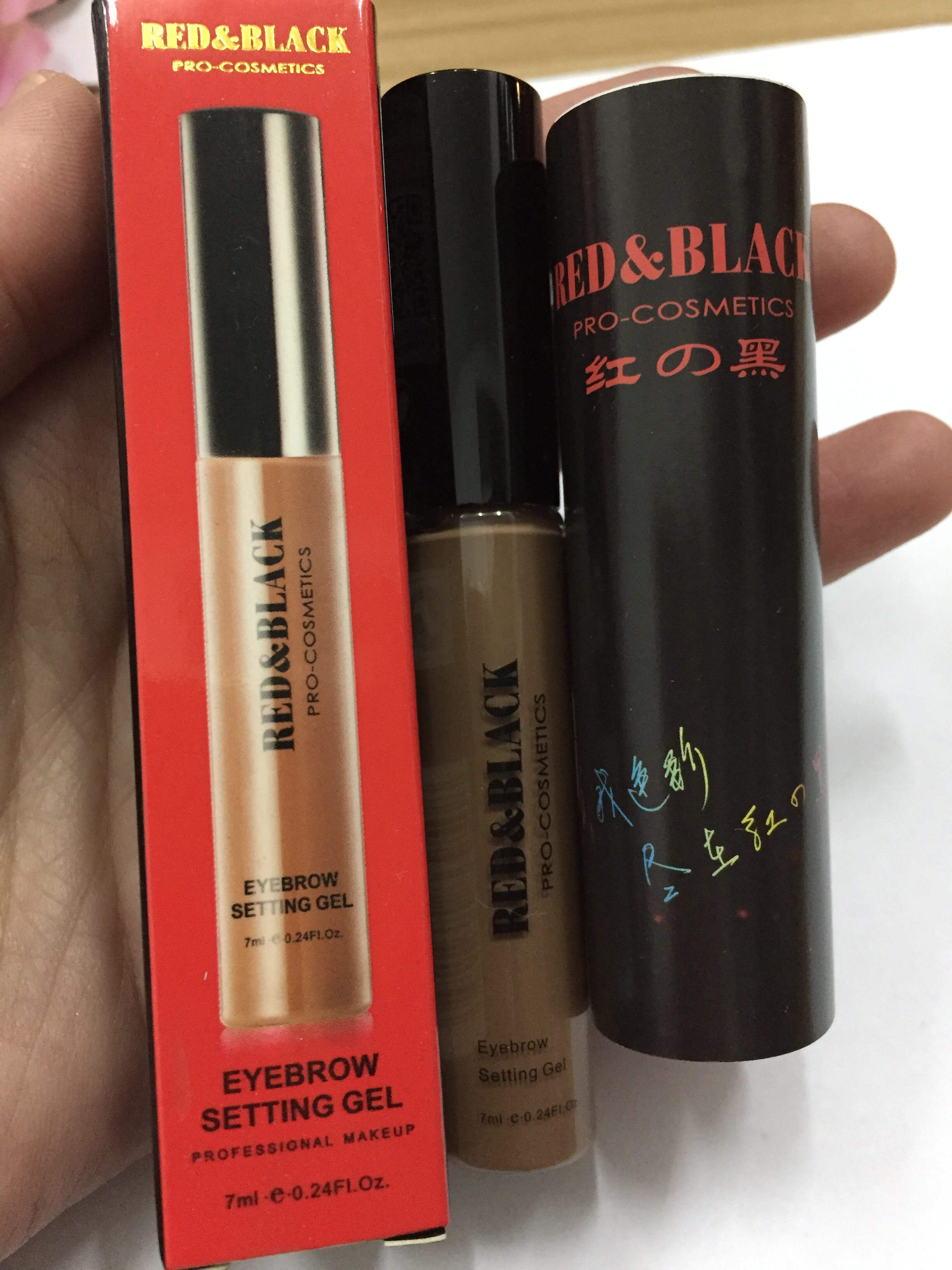 红与黑彩妆正品眉廓定色胶染眉膏染眉胶笔眉粉持久防水汗包邮影楼