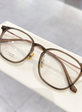 轻盈大框橄榄绿近视眼镜框架女潮男百搭款可配有度数变色