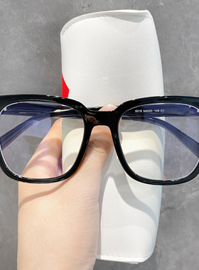 大粗黑框韩版潮女网红款素颜圆脸可配防蓝光配近视眼镜男平光架