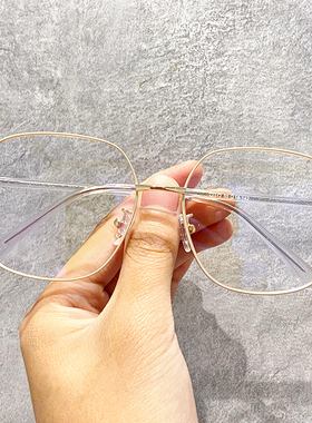 近视眼镜女韩版潮大框网红款可配防蓝光圆脸显脸小配有度数平光架