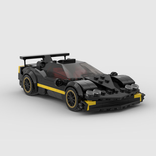 MOC积木乐智筑高 155517帕加尼Zonda 益智赛车speed8格拼装