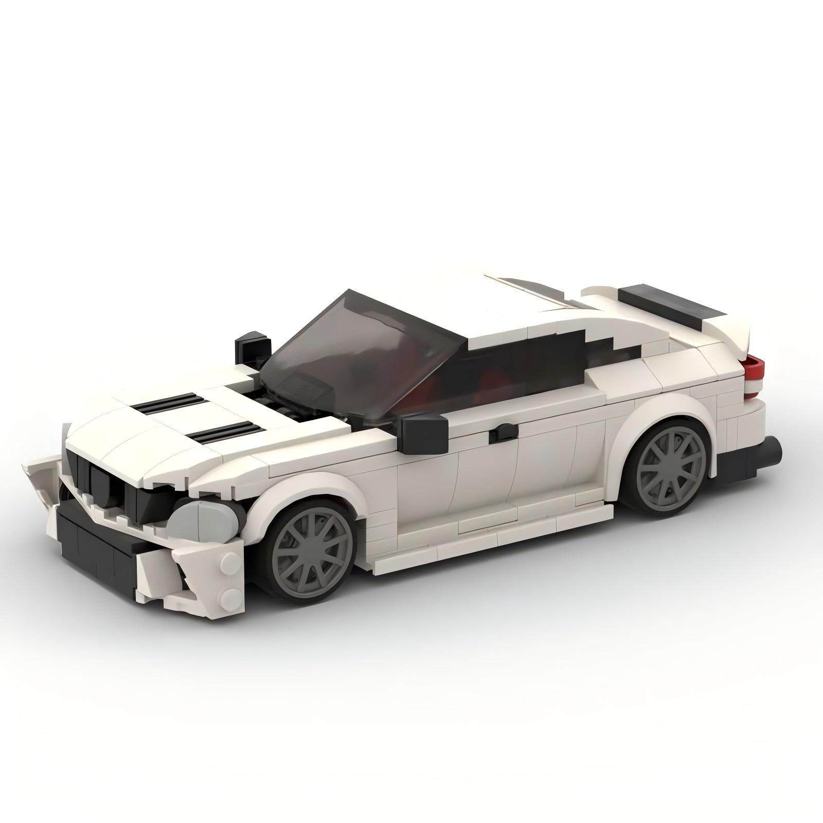 国产积木MOC-148375 奔驰AMG C63（W204）汽车模型摆件小颗粒玩具