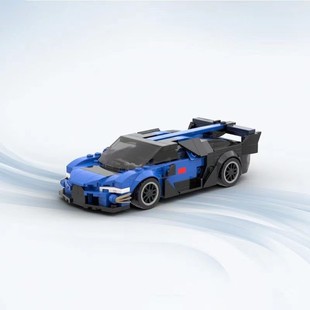 Speed系列8格车赛车 MOC 55590积木乐智筑高 布加迪Vision
