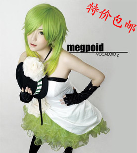 cosplay服装 /VOCALOID2山茶花cos/GUMI cos服装/送手套包邮