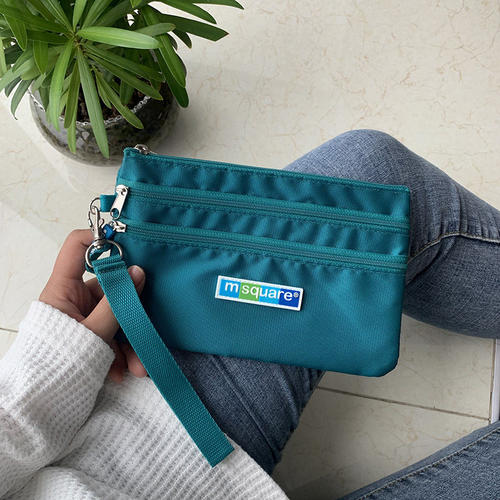 三层零钱包女迷你小包随身便携卡包存折包布艺中年手机多功能包