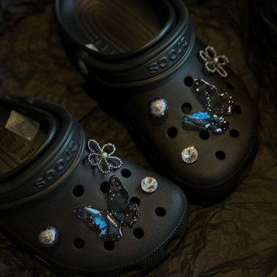 【蓝色蝴蝶】适配crocs洞洞鞋DIY