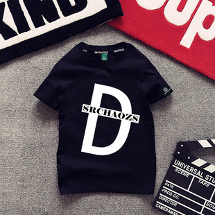 香港潮牌夏季短袖纯棉T恤情侣亲子装潮流字母印花韩版沙滩打底衫