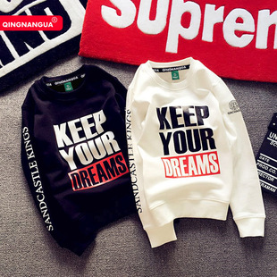 长袖 秋冬圈棉字母印花卡通卫衣情侣男女装 运动日本原宿BF风 包邮