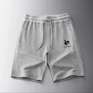 法国公鸡大码宽松五分裤休闲运动潮牌大裤衩夏季纯棉短裤男加肥