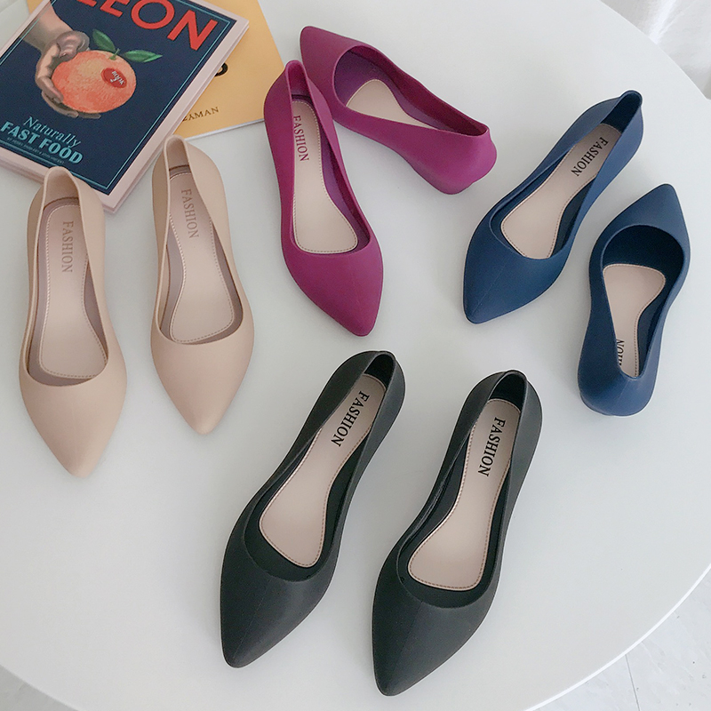 summer new pattern Tip Single shoes lady Exorcism Flat bottom Simplicity Sandals Low heel ins Shallow mouth Beach shoes Women's Shoesin the Women's Shoes, Low shoes  category - from Buy2taobao.com to provide professional Taobao agent buy service