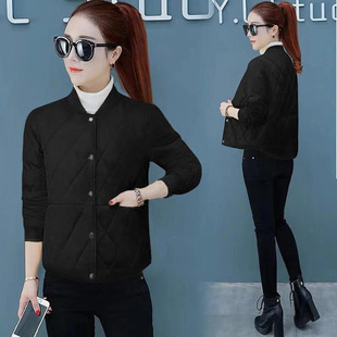 红色小棉袄女冬立领短装棉服2023新款短款棉衣高腰短款本命年袄子