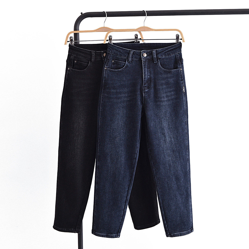 微瑕清  复古哈伦显瘦加厚牛仔裤设计感小众老爹裤子垂感,女装/女士精品,牛仔裤,淘宝优惠券,粉丝福利购,淘宝优惠卷