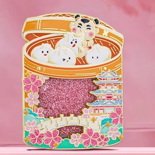 无锡小笼包冰箱贴文创特色磁贴创意旅游纪念礼品高颜值金属装饰品