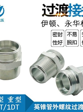 伊顿永华标准 DIN液压卡套接头外螺纹转换接头油管接头1CT/1DT