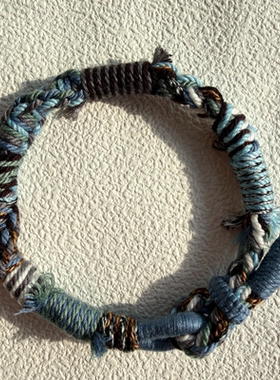 藏式纯手工编织手绳手工制品有烧结痕迹介意者慎拍节日礼物新年礼