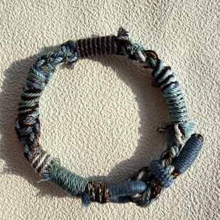 藏式 纯手工编织手绳手工制品有烧结痕迹介意者慎拍节日礼物新年礼