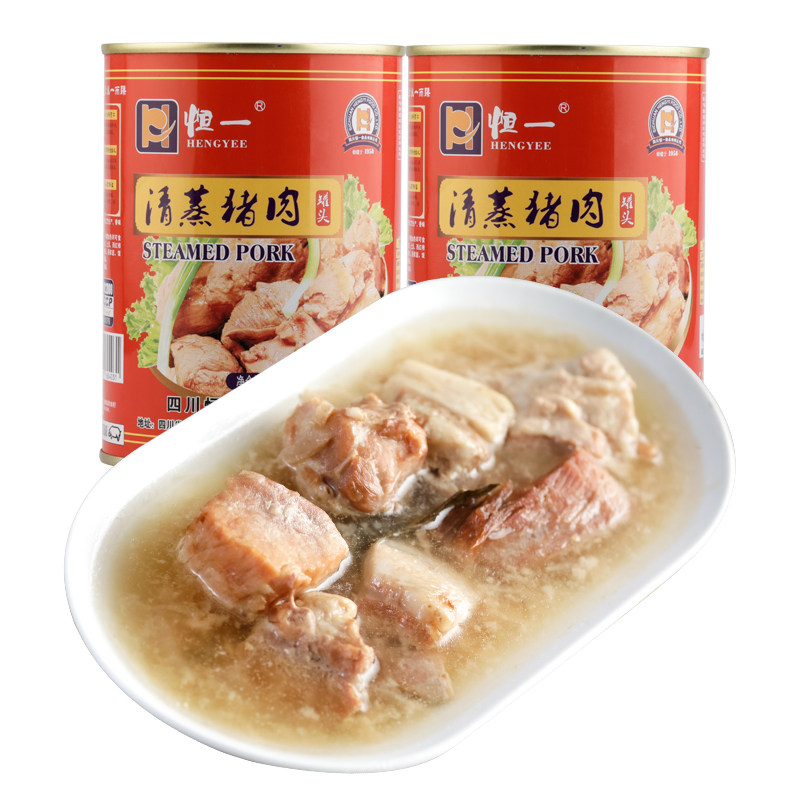 恒一清蒸猪肉550g组合装高品质猪肉即食下饭菜熟食方便速食肉制品