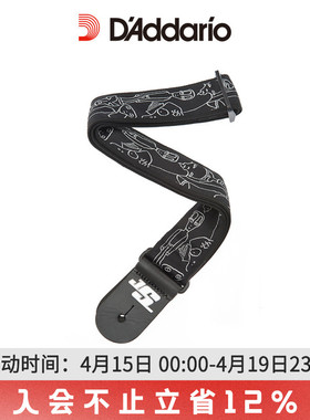 达达里奥Joe Satriani联名尼龙编织吉他背带民谣电吉他50JS05