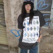 Aew Tee 情侣圆领280G重磅短袖 美式 街头Roexl创意印花宽松夏季