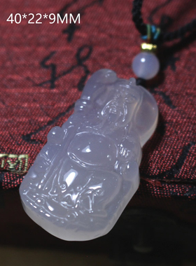 天然白玛瑙雕刻关公吊坠男款项链挂件饰品礼物送男友忠义吉祥物