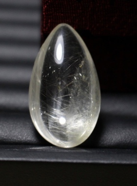 天然发晶兔毛吊坠 招财转运 没打孔