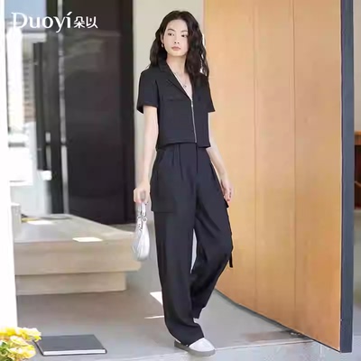 朵以2024夏季新款正品上下套装39BX830116