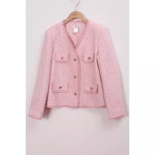 优雅V领法式 时尚 小香风39DC431015原419 新款 duoyi朵以2024春季