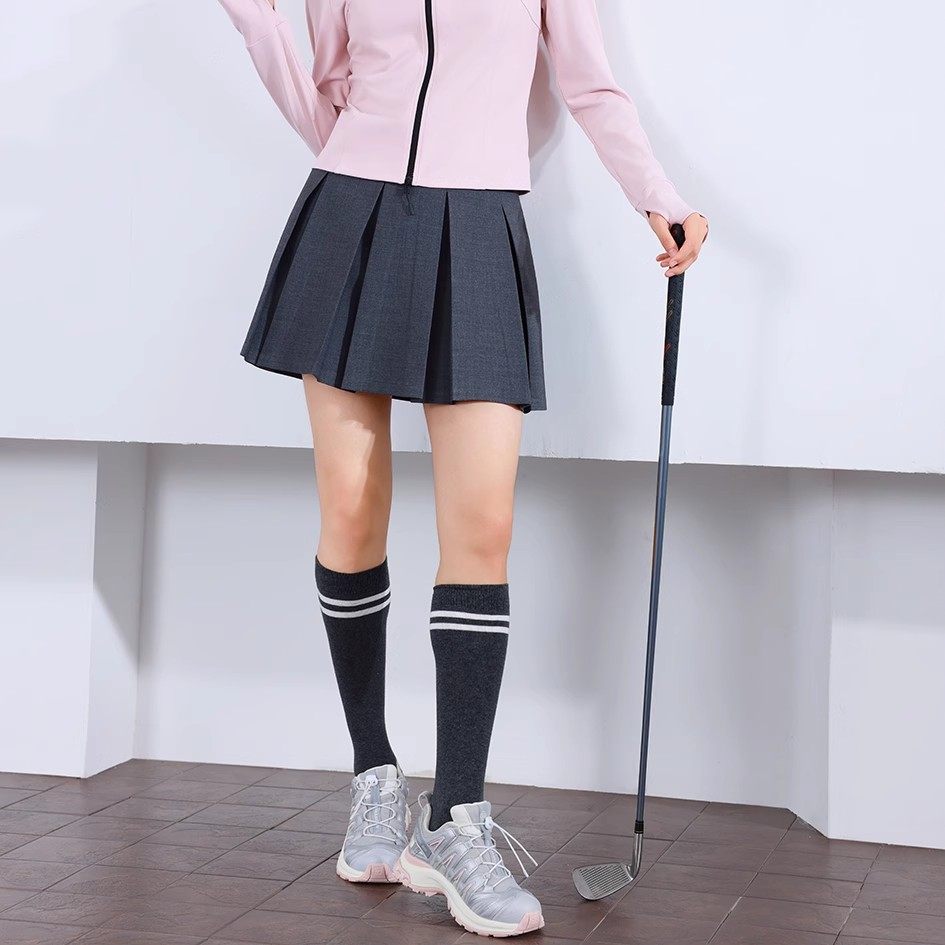 朵以2025春季新品显瘦百搭百褶裙半身裙短裙40DC647055原289