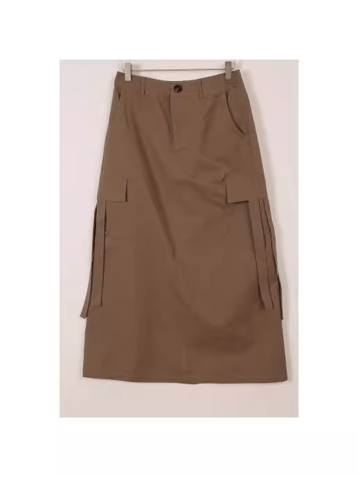 自然腰F14W4103女士中长裙街头风