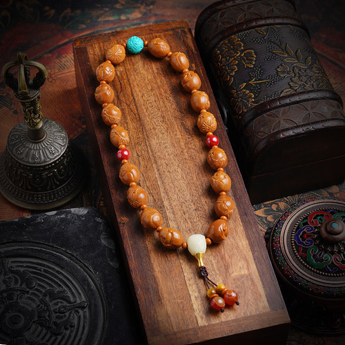 橄榄核手串天然原籽文玩男女手持