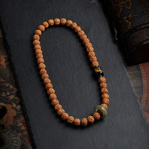 原籽金刚菩提子手串尼泊尔金蟾纹