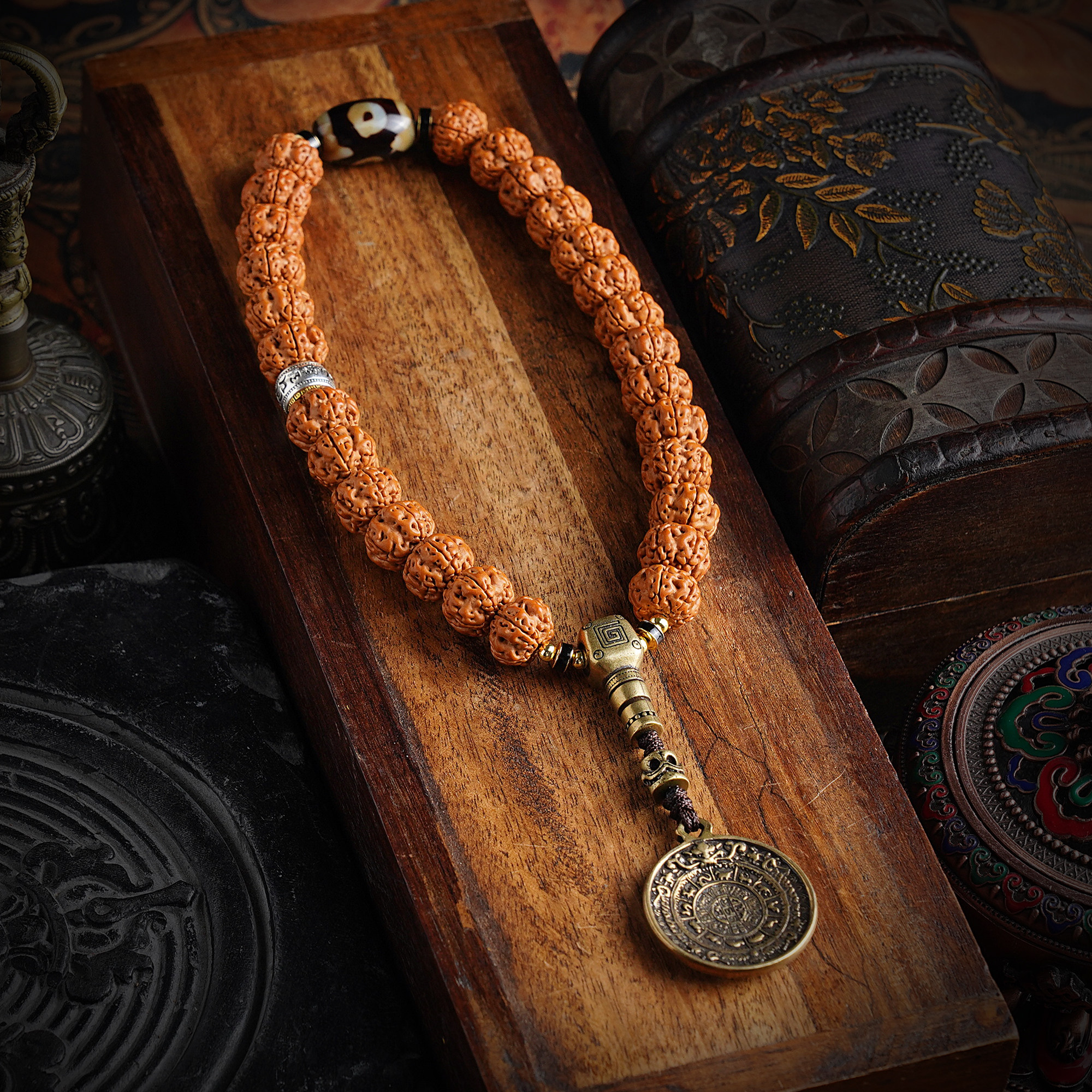 凹底梅花桩小金刚菩提子手持