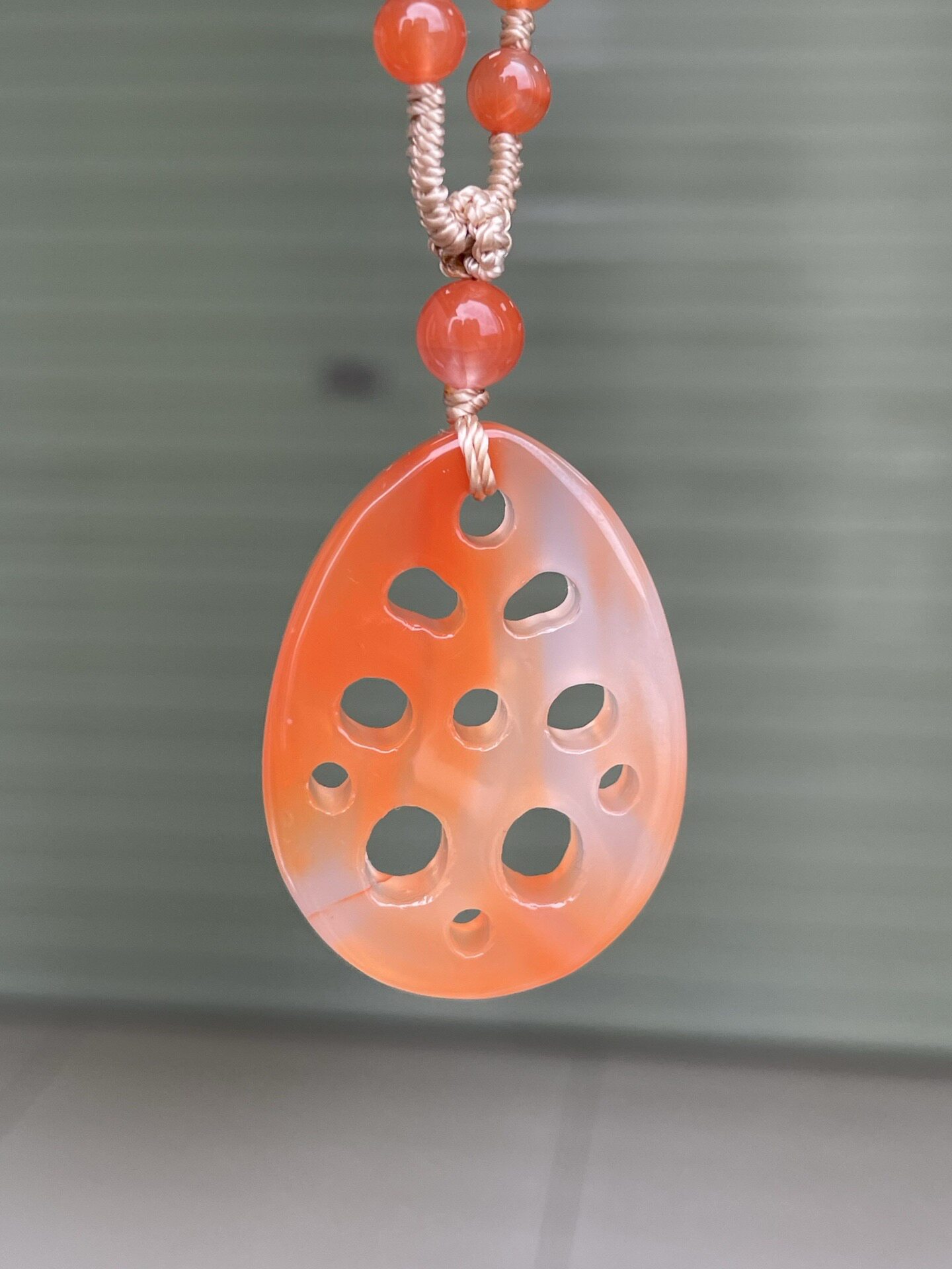 南红玛雕刻吊坠柿子红手串手串佛珠手串吊坠屁桃手串葫芦吊坠