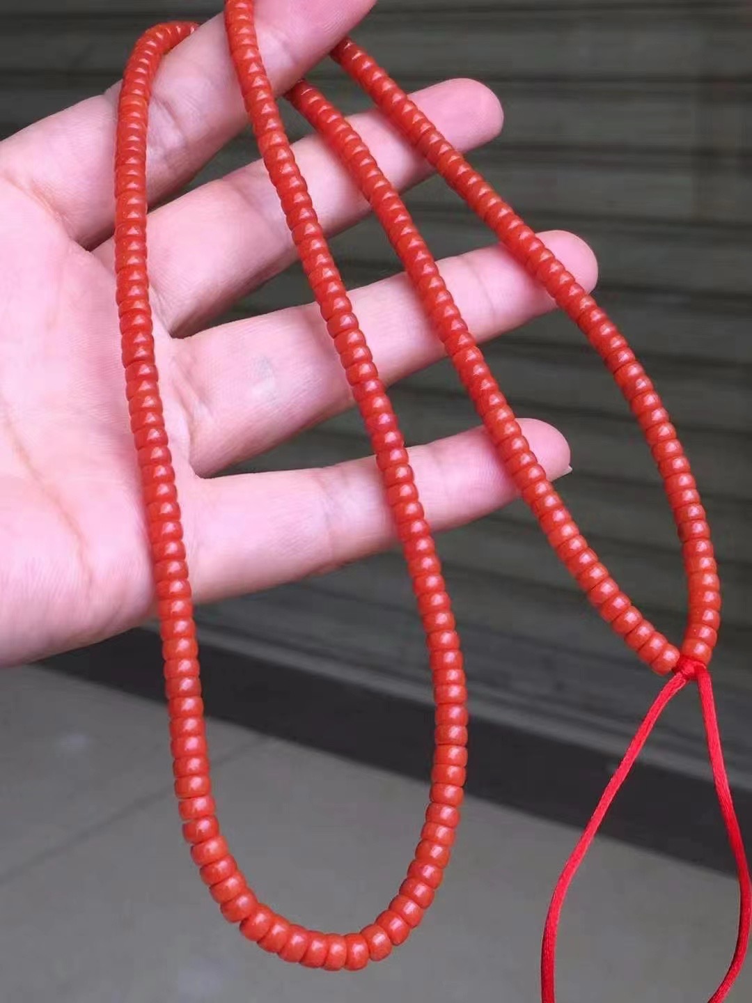 天然南红玛瑙柿子红老型珠手串手链项链毛衣链