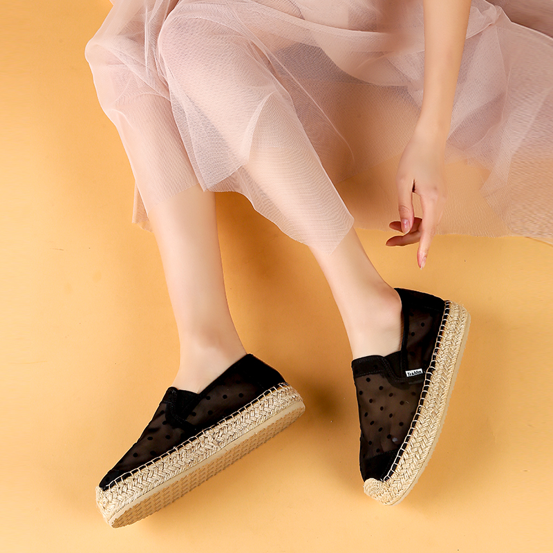 汤姆斯厚底增高渔夫鞋