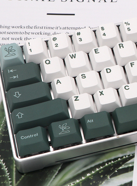 植物园主题热升华PBT键帽 客制化机械键盘GH60/68/87/96/104配列