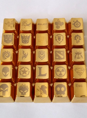 金色银色蓝色个性键帽ESC惩罚者FILCO外星人   LOL机械键盘金属