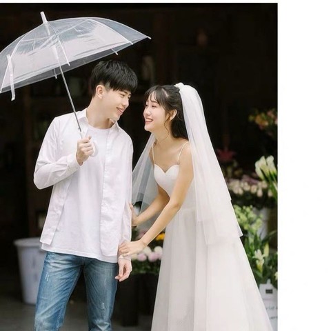 简约小个子2020春夏季新款森系超仙新娘结婚吊带旅拍婚纱裙女甜美