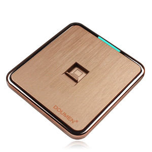 国际电工香槟金色拉丝开关插座网络光纤电脑插座86型电脑插座套餐